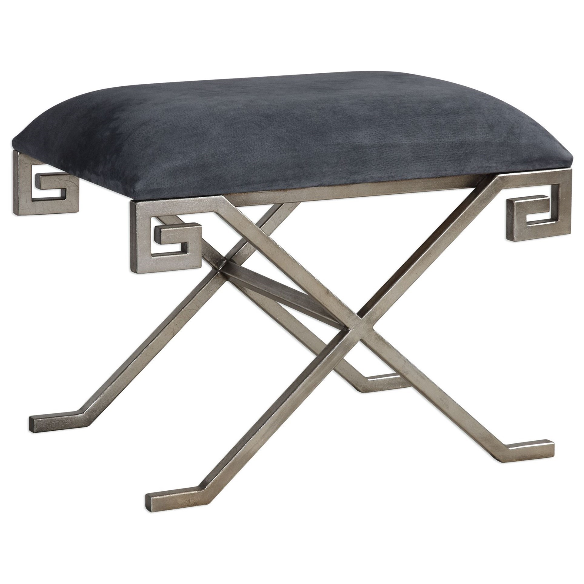 Accent Furniture Benches Liddell Indigo Blue Small Bench by